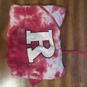 RUTGERS tie dye hoodie oversized